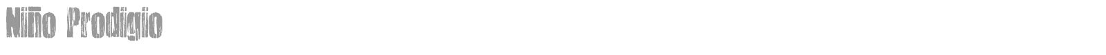 Ni�o Prodigio font preview